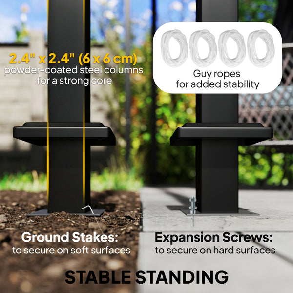 10 x 10 ft. Double Roof Gazebo with UPF50+ Protection, Light Gray