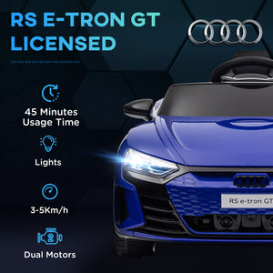 Audi RS e-tron GT 12V with remote control, navy blue