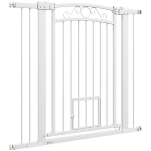 Dog gate with small door