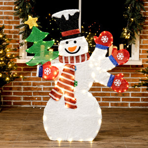 1.2m Light-Up Snowman