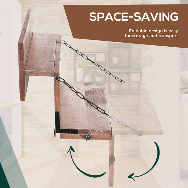 Hanging table for balcony