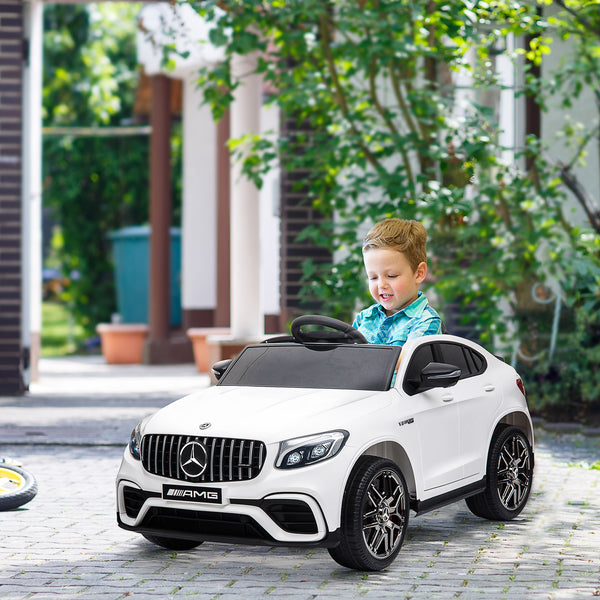 Mercedes Benz AMG GLC63S Coupe 12V with remote control, white