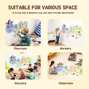7-in-1 Caterpillar Sensory Wall