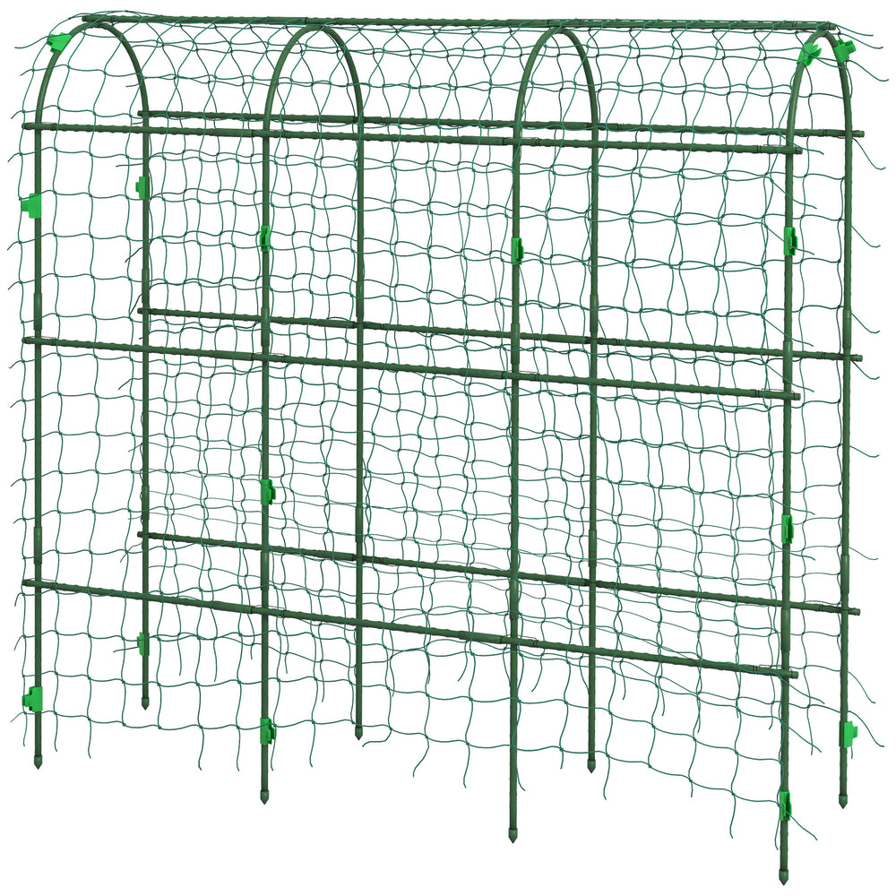 Metal garden trellis for climbing plants
