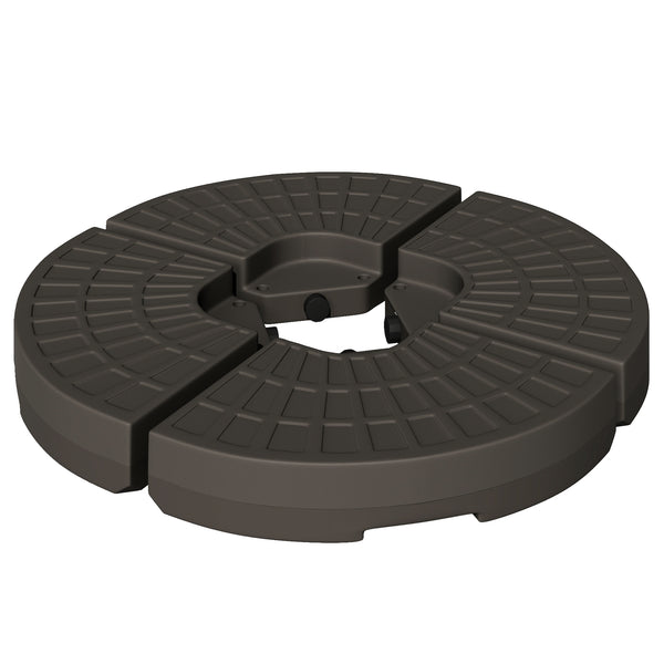 4-piece offset parasol base with carrying handles 