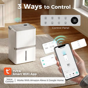 47 L/day Wi-Fi Dehumidifier, up to 5,200 sq. ft.