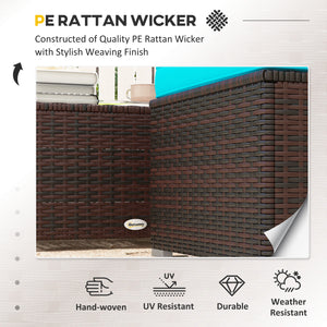 Garden furniture with soft cushions, corner sofas, turquoise