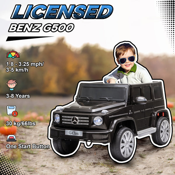 Mercedes Benz G500 12V with remote control, black