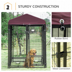 Lockable welded steel outdoor enclosure