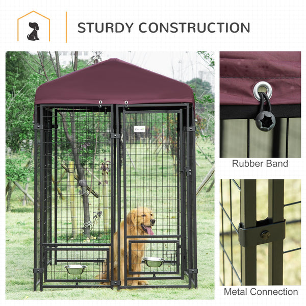 Lockable welded steel outdoor enclosure