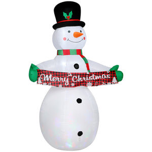 7 Foot Inflatable Snowman with Motion Activated Music 