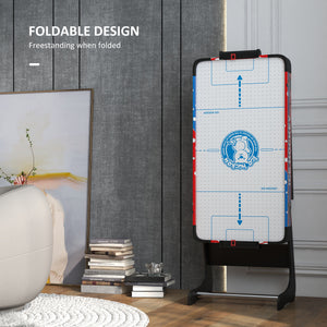 Foldable air hockey table, white