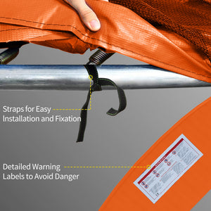 Replacement pad for 14-foot trampoline, orange 