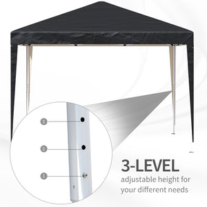 10 x 10 folding tent with carry bag, black