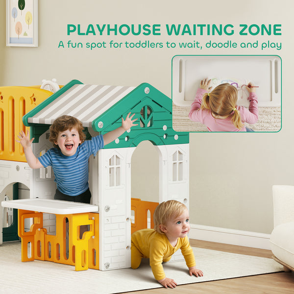 7-in-1 Toddler Slide Yellow/Green