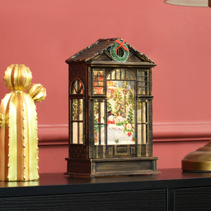 Musical Snow Globe Lantern with Lights