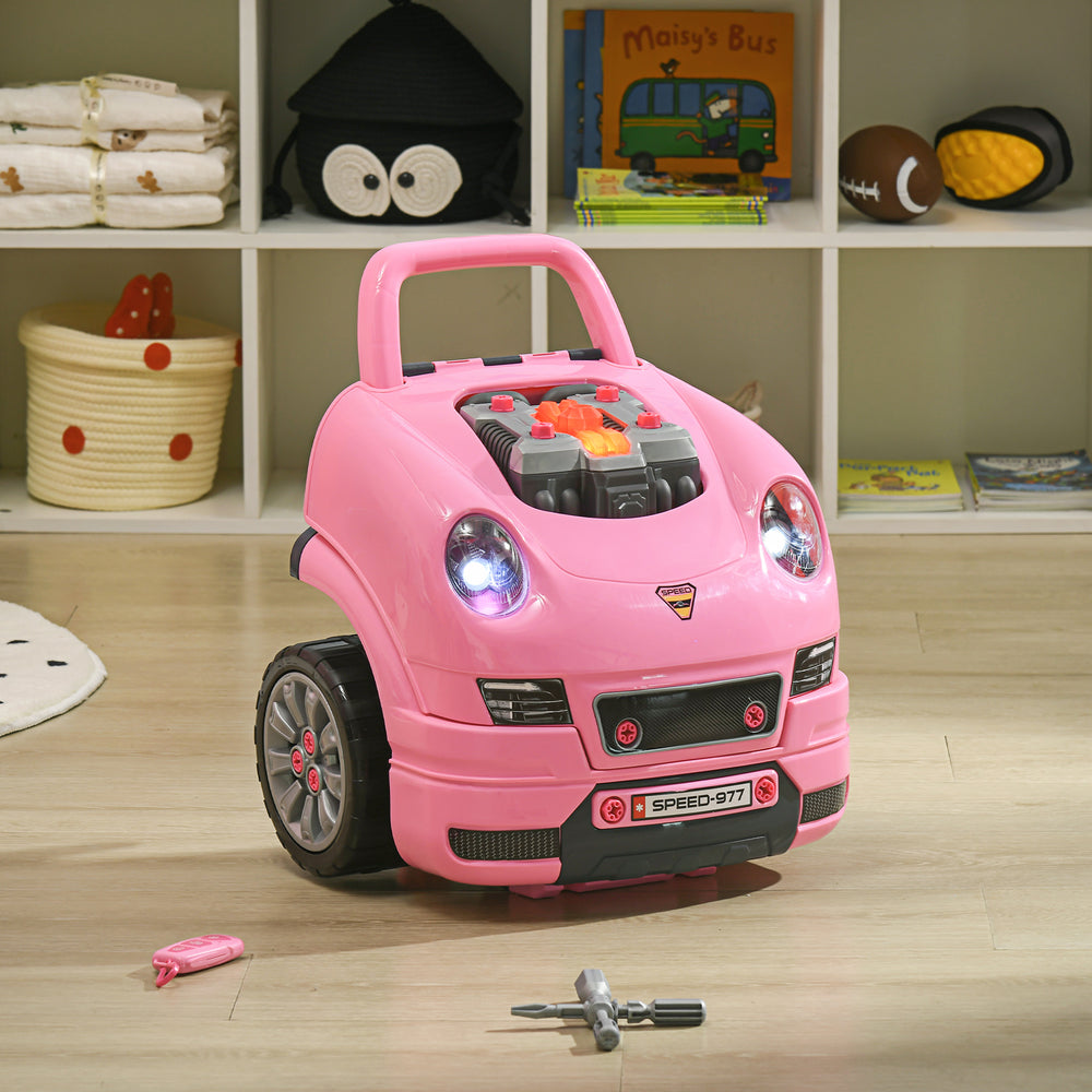 Car Service Playset, Pink
