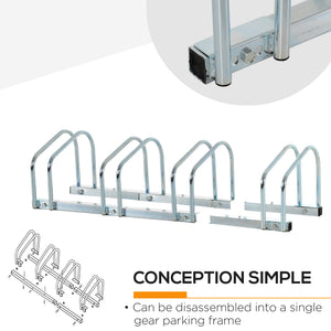4-bike rack, silver