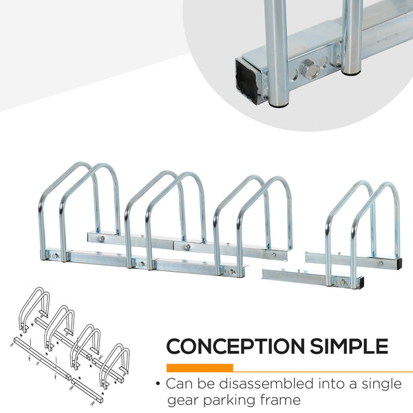 4-bike rack, silver