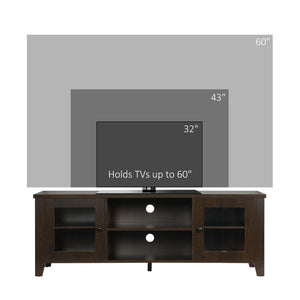 Fireplace TV stand for TVs up to 60 inches, coffee