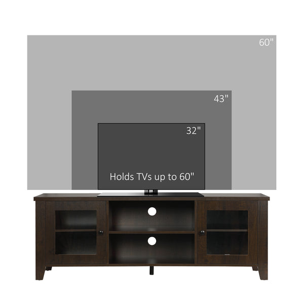 Fireplace TV stand for TVs up to 60 inches, coffee