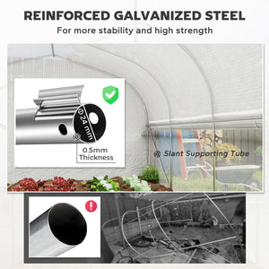 Outdoor tunnel greenhouse with roll-up mesh side walls