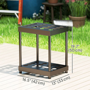 Garden tool storage rack