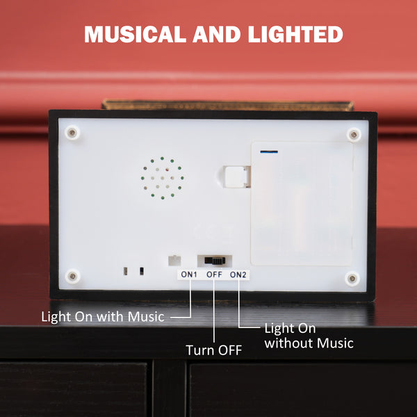 Musical Snow Globe Lantern with Lights