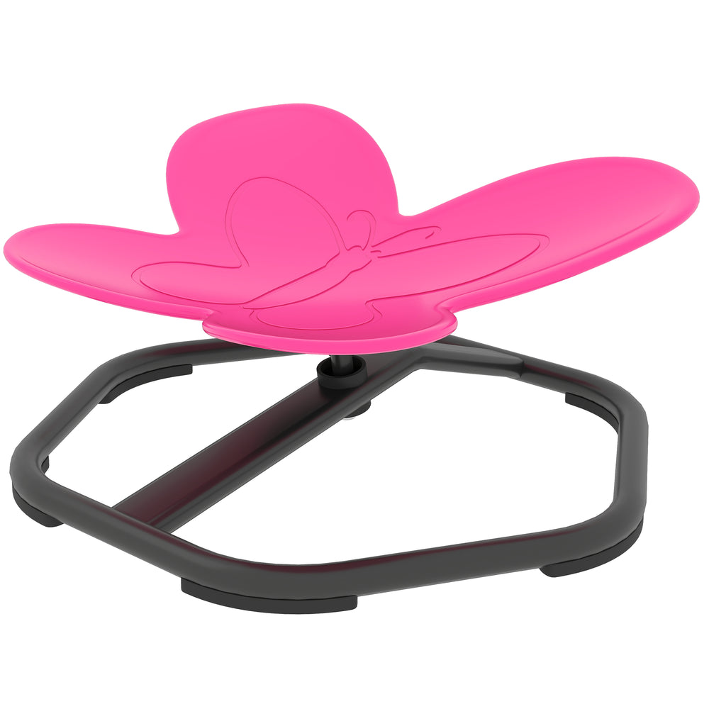Pink Butterfly Children's Swivel Chair