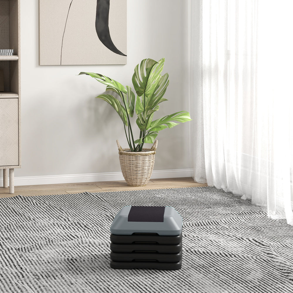 5-level height-adjustable stepper, gray