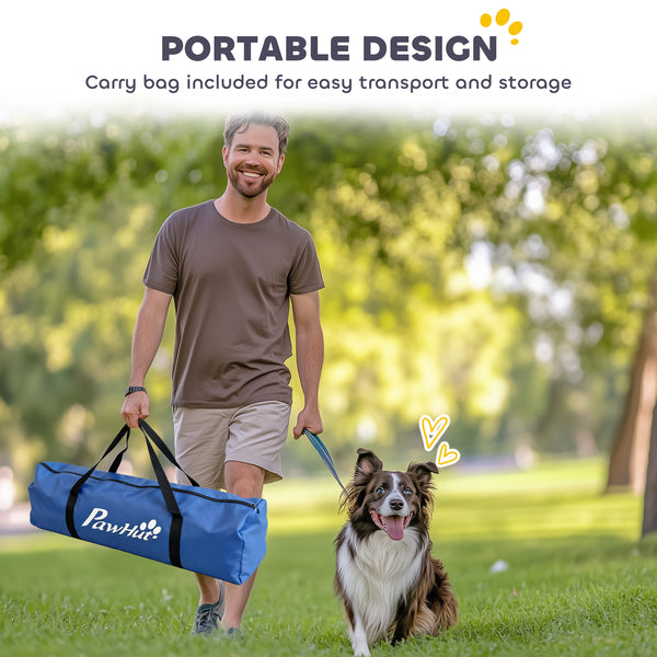 Dog Agility Training Equipment, 8PCS Dog Obstacle Course Starter Kit with Carrying Bag