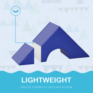 11 soft play blocks for climbing and crawling, multi-colored