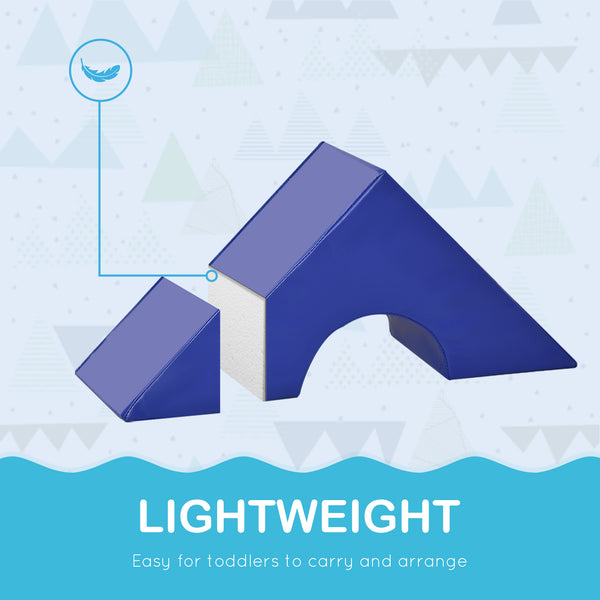 11 soft play blocks for climbing and crawling, multi-colored