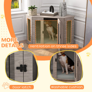 41-inch crate furniture with cushion, gray