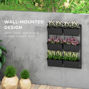 3-tier wall planter with 6 pots
