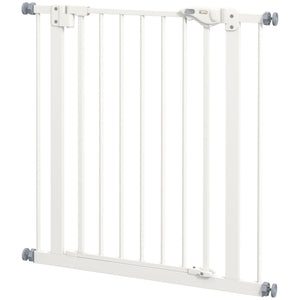 Pressure-fit safety gate, white