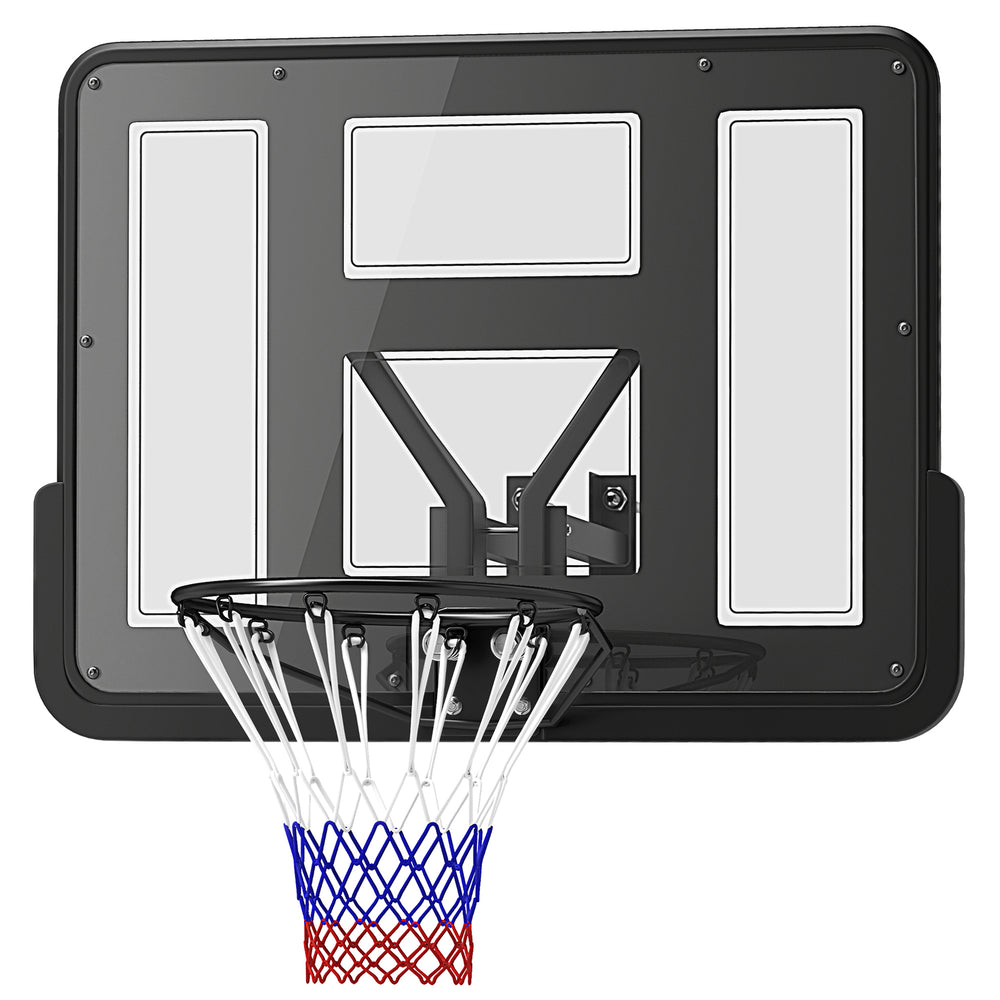 43-inch Reinforced and Impact Resistant Wall Mounted Basketball Hoop and Net