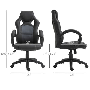 Gaming office chair with swivel casters