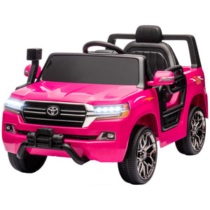 Toyota Land Cruiser 12V with remote control, pink
