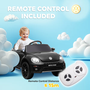 Volkswagen Beetle 12V with remote control, black