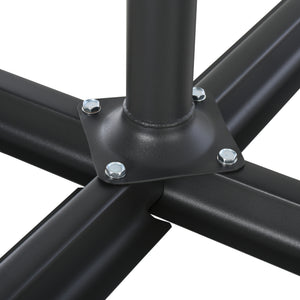 Parasol base with 4 plastic weights, black 