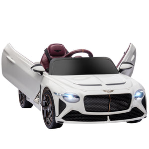 12V electric car with butterfly doors, white