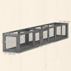 Modular cat tunnel, dark grey