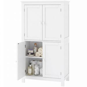 4-door bathroom cabinet, white