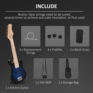 30 inch electric guitar for children with 5W amplifier