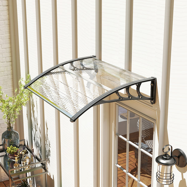 3.9 x 2.5 ft patio door awning