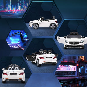 Mercedes SLC 300 12 V with parental remote control, white