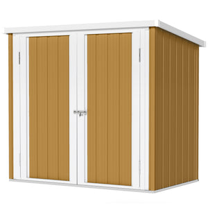Metal garden shed with double door