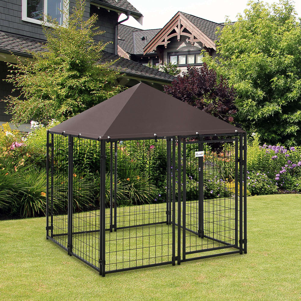 Lockable welded steel outdoor enclosure