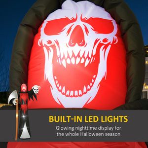 3.6m Inflatable Halloween Grim Reaper with Built-in Lights for Halloween Party